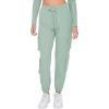 Forever 21 Women’s Waffle Knit Cargo Joggers(Seafoam)