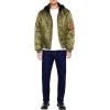 Forever 21 mens Hooded Cargo Bomber Jacket(Olive/Black)