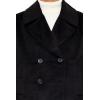 Forever 21 mens Notched Double-breasted Coat(Black)