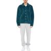 Forever 21 mens Plush Drop-sleeve Shacket(Sea Green)