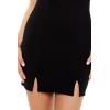Forever 21 womens Halter M-slit Mini Dress(Black)