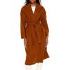 Forever 21 womens Tie-waist Trench Wrap Coat(Root Beer)