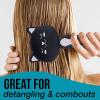 Hairbrush – 1pc Cute Animal Character Hairbrush, Comfort & Control Cushion Hair Brush w/Gentle Bristles, Cushion Base, and Animal Ears (BLACK CAT)(BLACK CAT)