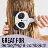 Hairbrush – 1pc Cute Animal Character Hairbrush, Comfort & Control Cushion Hair Brush w/Gentle Bristles, Cushion Base, and Animal Ears (BLACK CAT)(PANDA)
