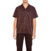 Forever 21 Men’s Jacquard Baroque Shirt(Brown)