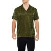 Forever 21 Men’s Jacquard Paisley Shirt(Green)