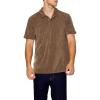 Forever 21 Men’s Soft Ribbed Knit Polo Shirt(Brown)