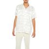 Forever 21 Men’s Striped Abstract Jacquard Shirt(White)