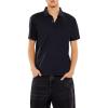 Forever 21 Mens Supima Cotton Slim Polo Shirt(Black)