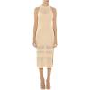 Forever 21 Women’s Crochet Sweater Midi Dress(Oatmeal)