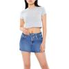 Forever 21 Women’s Cropped Crew Tee(Heather Grey)