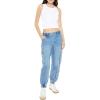 Forever 21 Womens Mid-Rise Denim Cargo Joggers(Medium Denim)