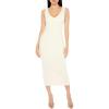 Forever 21 Womens Ribbed Sweater-Knit Dress(Cream)