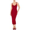 Forever 21 Women’s Seamless Bodycon Cami Midi Dress(Burgundy)