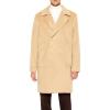 Forever 21 mens Notched Double-breasted Coat(Camel)