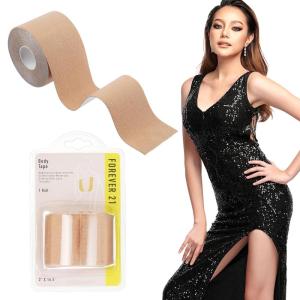 Body Tape – 1pk Comfortable Body Tape for Skin | Easy Application for Breast, Fabric, Face Lift Tape, Fashion Tape for Dresses (Nude)(BEIGE)