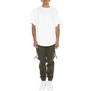 Forever 21 Men’s Cargo Utility Joggers(Olive)