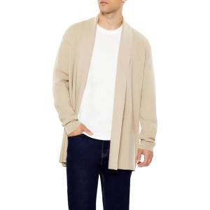Forever 21 Mens Open-Front Cardigan Sweater(Brown)