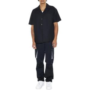 Forever 21 Men’s Slim-fit Drawstring Cargo Pants(Black)