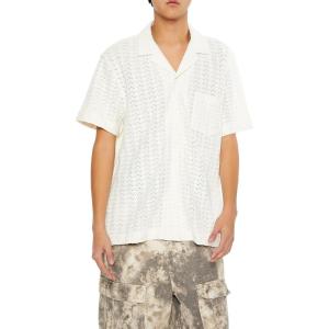 Forever 21 Men’s Stitch Pocket Shirt(White)