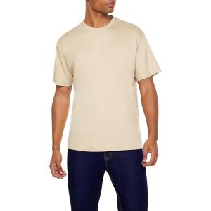 Forever 21 Mens Supima-Blend Cotton Crew Tee(Brown)