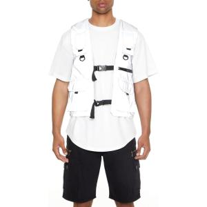 Forever 21 Men’s Utility Cargo Vest(Grey)