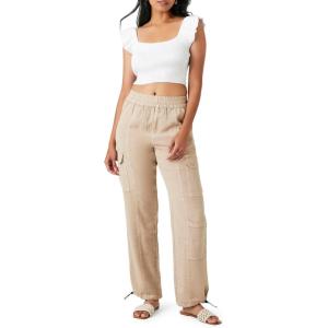 Forever 21 Women’s Baggy Cargo Pants(Taupe)