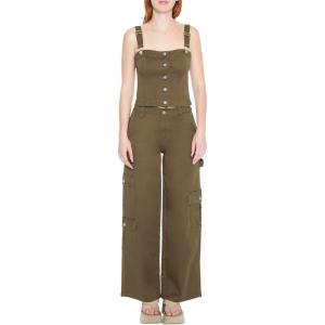 Forever 21 Women’s Mid-Rise Wide-Leg Cargo Pants(Cypress)