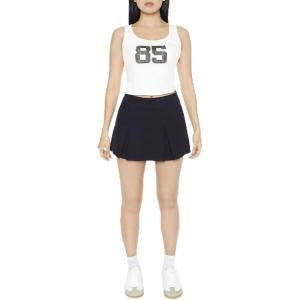 Forever 21 Women’s Pleated Mini Skirt(Black)