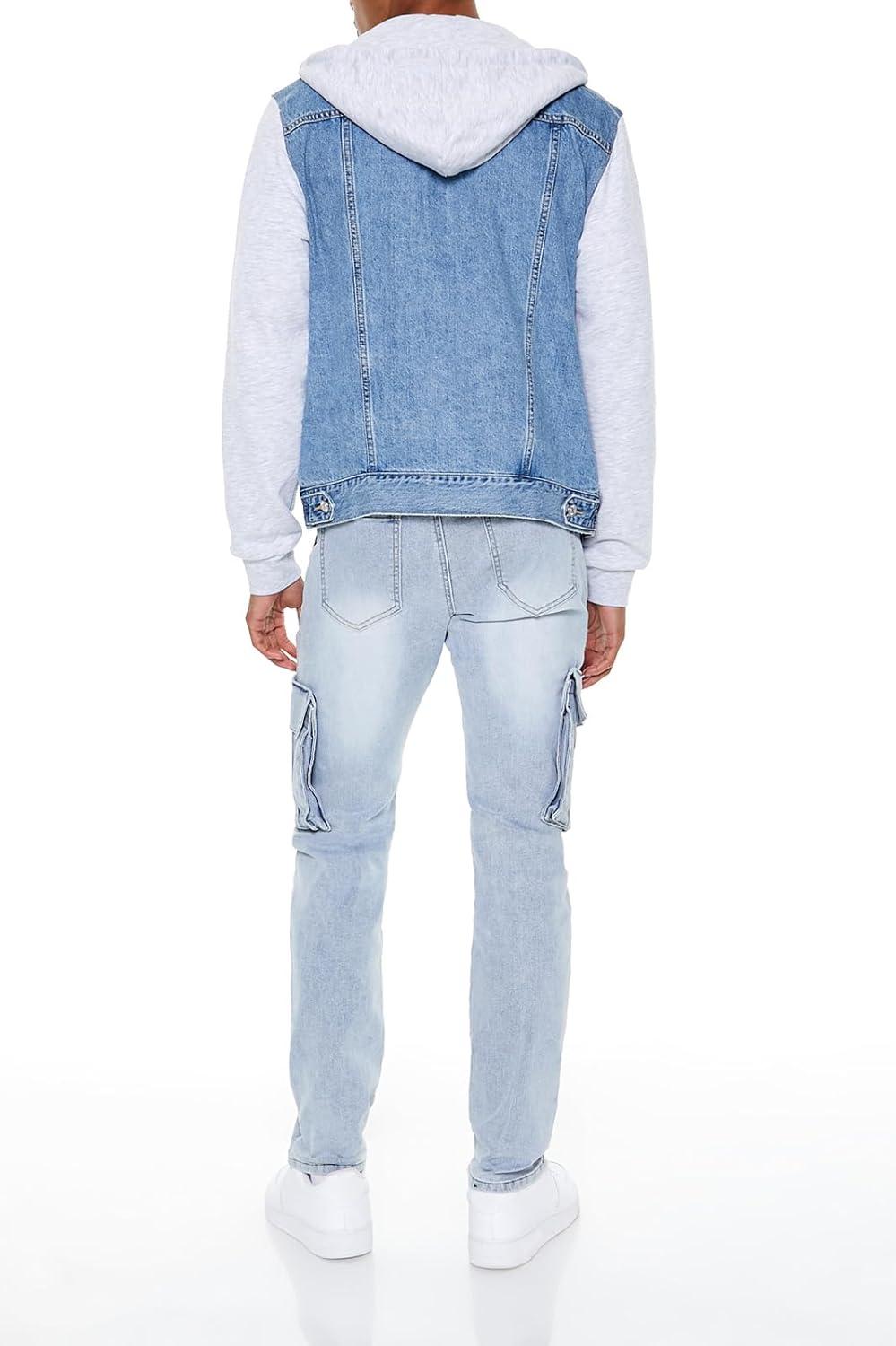 imageForever 21 Mens Removable Cargo Pocket JeansMedium Denim