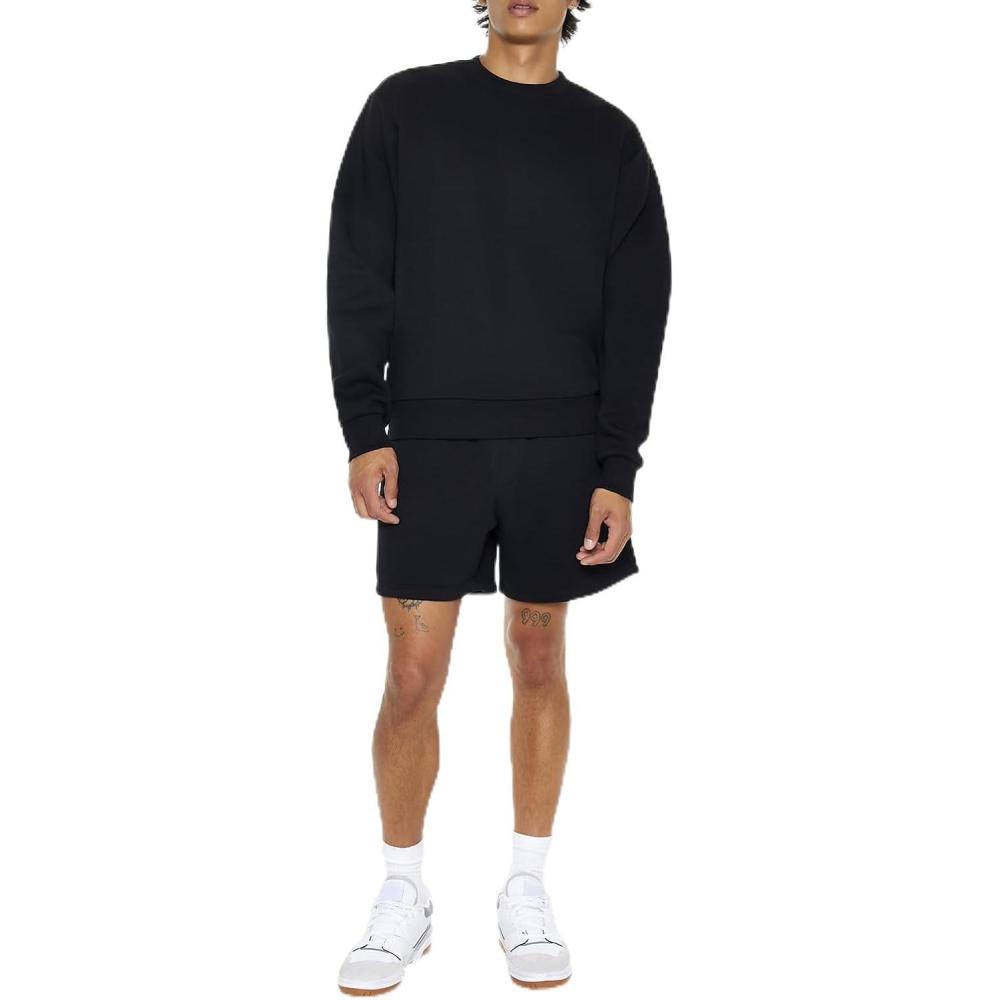 imageForever 21 Mens Drawstring CottonBlend ShortsBlack