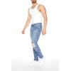 Forever 21 Men’s Destroyed Slim-fit Jeans(Medium Denim)