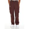Forever 21 Men’s Distressed Mid-Rise Cargo Jeans(Dark Cocoa)