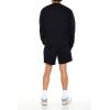 Forever 21 Men’s Drawstring Cotton-Blend Shorts(Black)