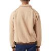 Forever 21 Men’s Faux Shearling Zip-up Jacket(Khaki)