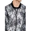 Forever 21 Men’s Lace Bomber Jacket, Black/Multi