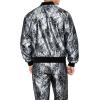 Forever 21 Men’s Lace Bomber Jacket, Black/Multi