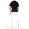 Forever 21 Men’s Los Angeles Snap-Button Pants(White)