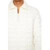 Forever 21 Men’s Quilted Zip-up Bomber Jacket(Cream)