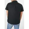 Forever 21 Men’s Short-Sleeve Oxford Shirt(Black)