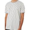 Forever 21 Men’s Striped Crew-Neck Tee(White)