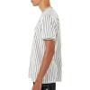 Forever 21 Men’s Striped Crew-Neck Tee(White)
