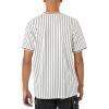 Forever 21 Men’s Striped Crew-Neck Tee(White)