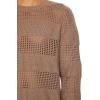 Forever 21 Mens Striped Crochet Sweater(Deep Taupe)
