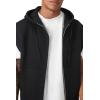 Forever 21 Men’s Sweater-Knit Hooded Vest(Black)