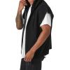 Forever 21 Men’s Sweater-Knit Hooded Vest(Black)