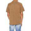 Forever 21 Men’s Textured Short-Sleeve Shirt(Deep Taupe)