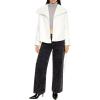 Forever 21 Women’s Brushed Tie-Waist Wrap Coat(Egret)