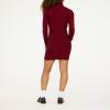 Forever 21 Women’s Cable Knit 1/4 Zip Sweater Dress(Burgundy)