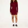 Forever 21 Women’s Cable Knit 1/4 Zip Sweater Dress(Burgundy)